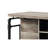 Counter Height Table With Weight Limit, Antique Oak & Sandy Gray Powder Coated Legs, And
