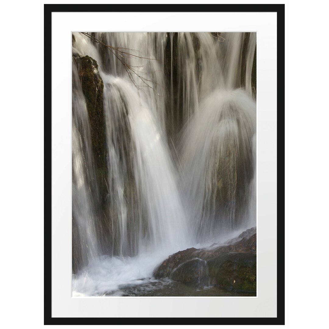 Kleiner Wasserfall Gerahmter Fotokunstdruck Poster