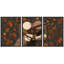 «Cozy Autumn Coffee», œuvre d'art à plat, images de cuisine, impression sur toile encadrée, 3 pièces, 24 po x 36 po x 3 pièces-133594938-133594939