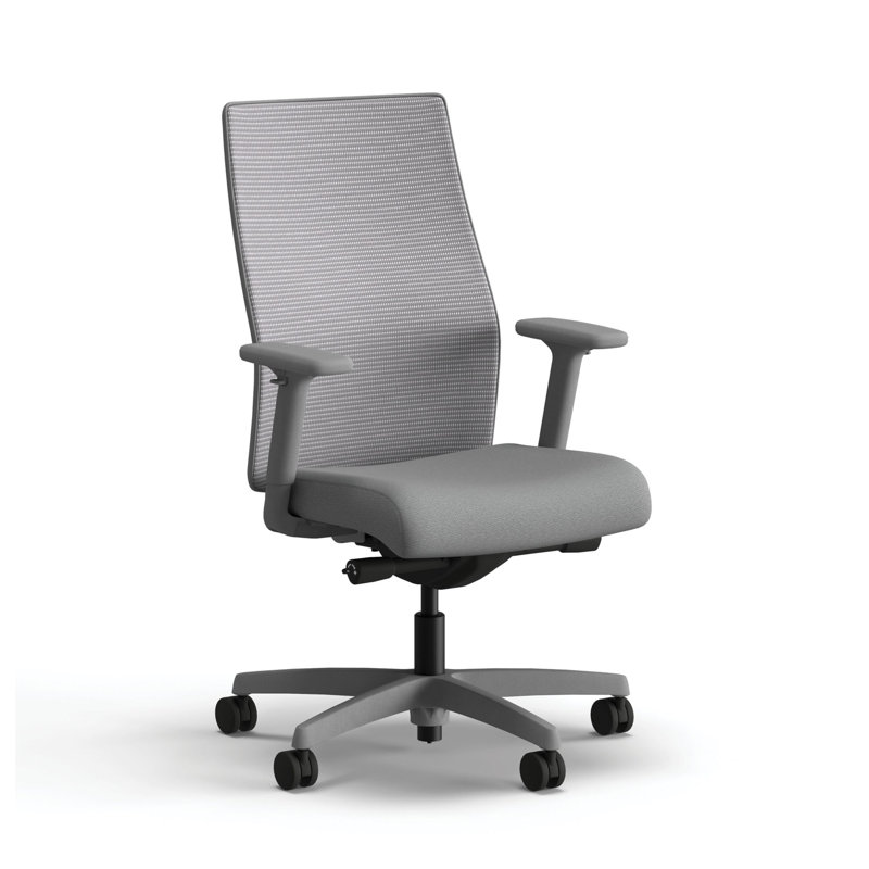Chaise de travail à dossier moyen HON Ignition 2.0, inclinaison avancée, structure en titane, givré, Inclinaison avancée