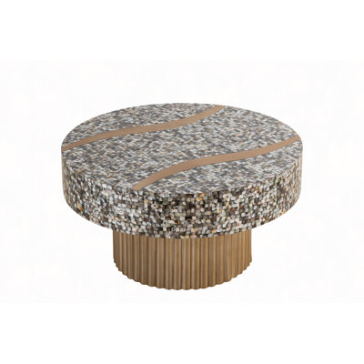 Coffee Table With Mother Of Pearl Top