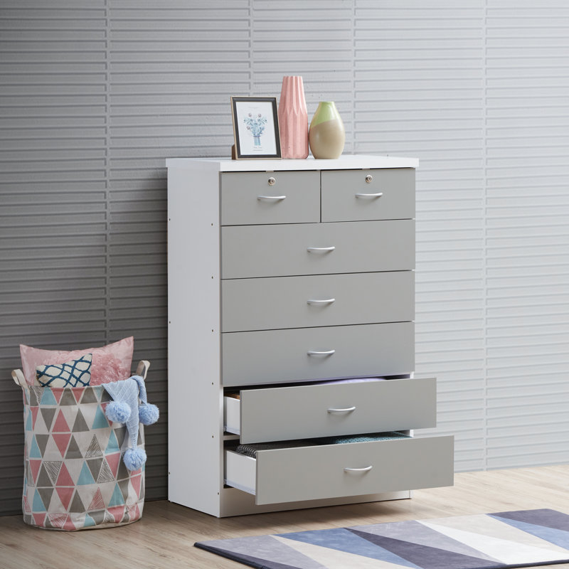 Commode 7 tiroirs l 31,5 po Bencar