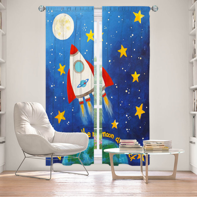 La chambre obscurcissante Evaliz filtre la plupart des luminaires, L 20 po x L 52 po