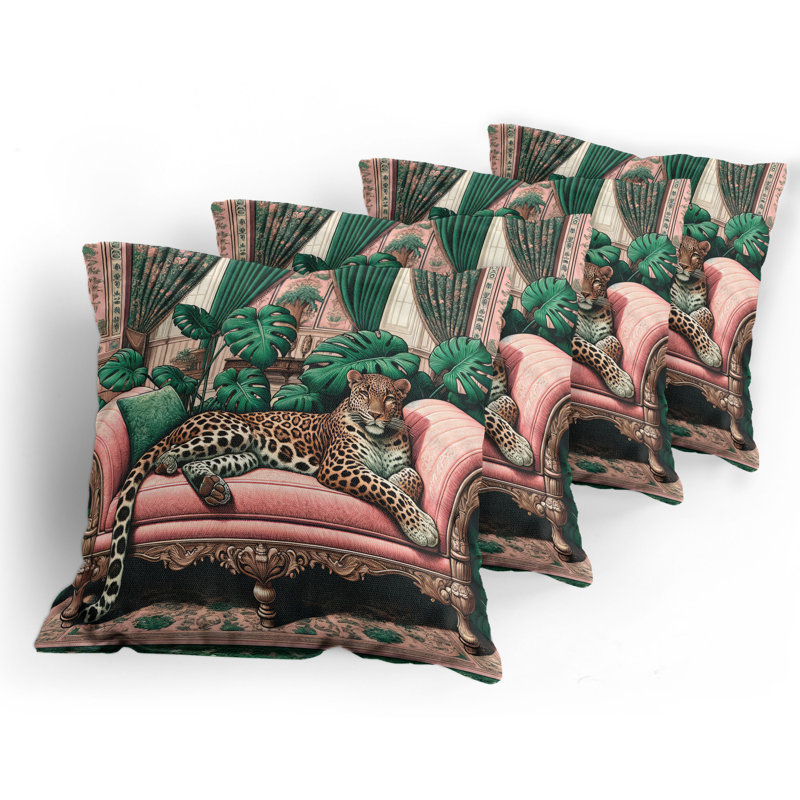 Fabric Reversible Throw Pillow, 18"H x 18"W
