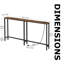160 cm W Console Table