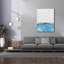  «Embellished Gold Horizon 1» par Alonzo Saunders, art mural sur toile, 40 po x 54 po