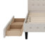 Lit plateforme tapissier simple capitonné Buchman-88630564