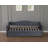 Twin Size Upholstered Daybed With Trundle And Usb Charging Design, Sturdy Wood Slat Support, Wood Bed Frame For Bedroom/Guestroom/Dorm,Plush Velvet Fabric,Gray