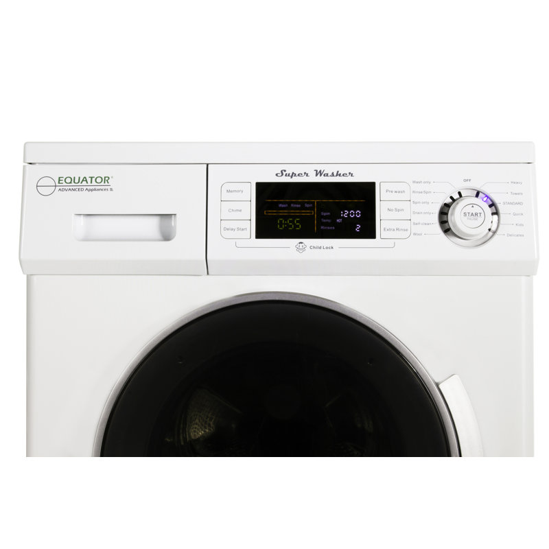 Compact Washer 1.57cf/13lbs FULLY DIGITAL Quiet LED Display 110V