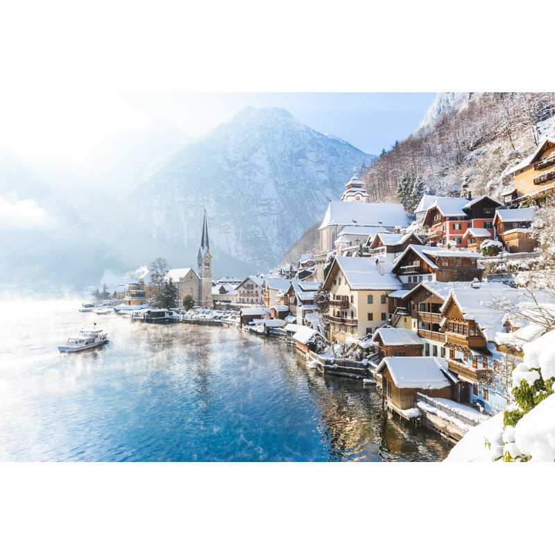 Classic View of Hallstatt - Photographie sur toile tendue, H 8 po x l 12 po