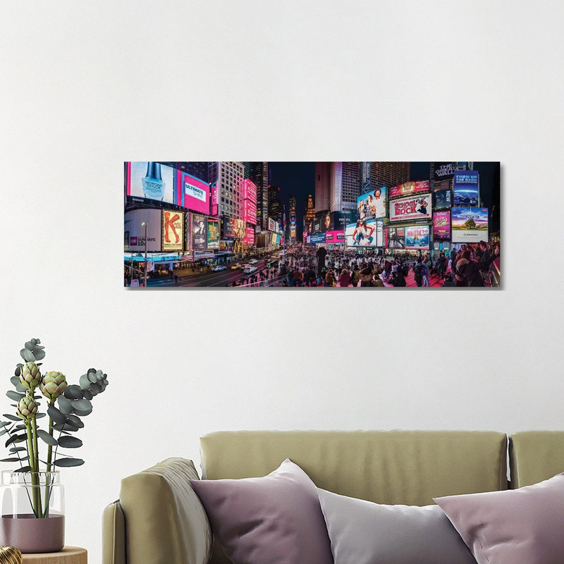 Times Square, Manhattan, New York City, New York State, USA by Panoramic Images - Wrapped Canvas Panoramic Print