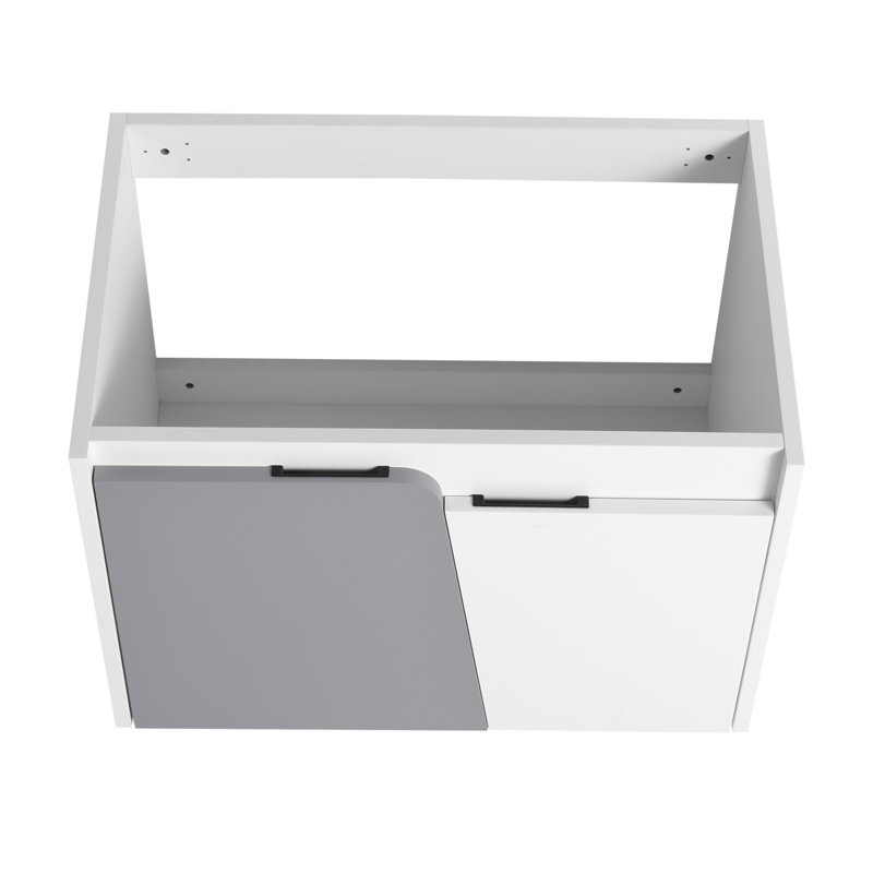 69 27.8'' Wall Mounted Single Bathroom Vanity Base Only, White