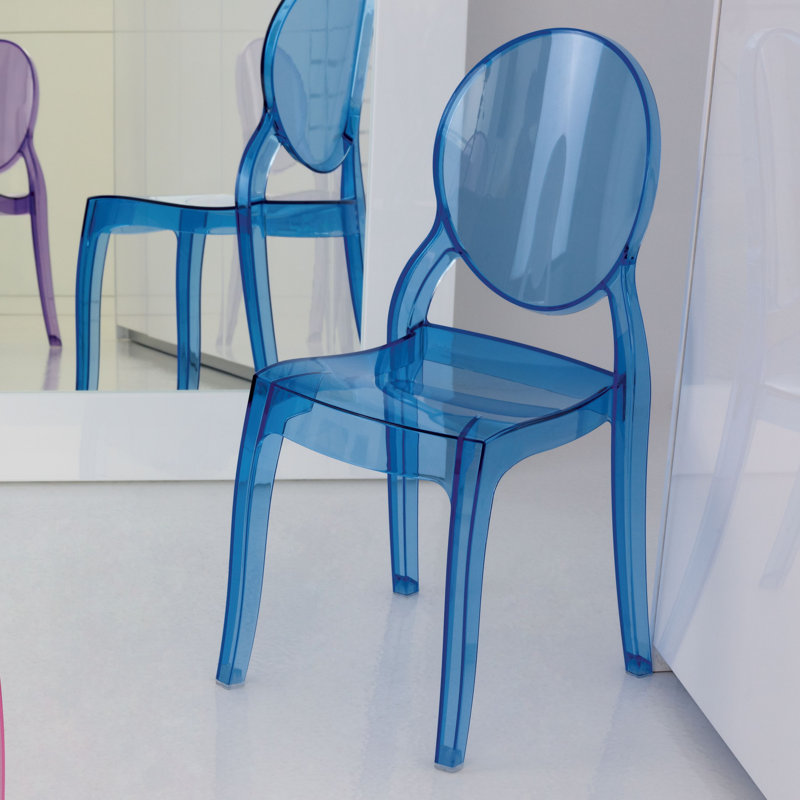 Jordon Kids 12.4'' Desk / Activity Chair, Transparent Blue