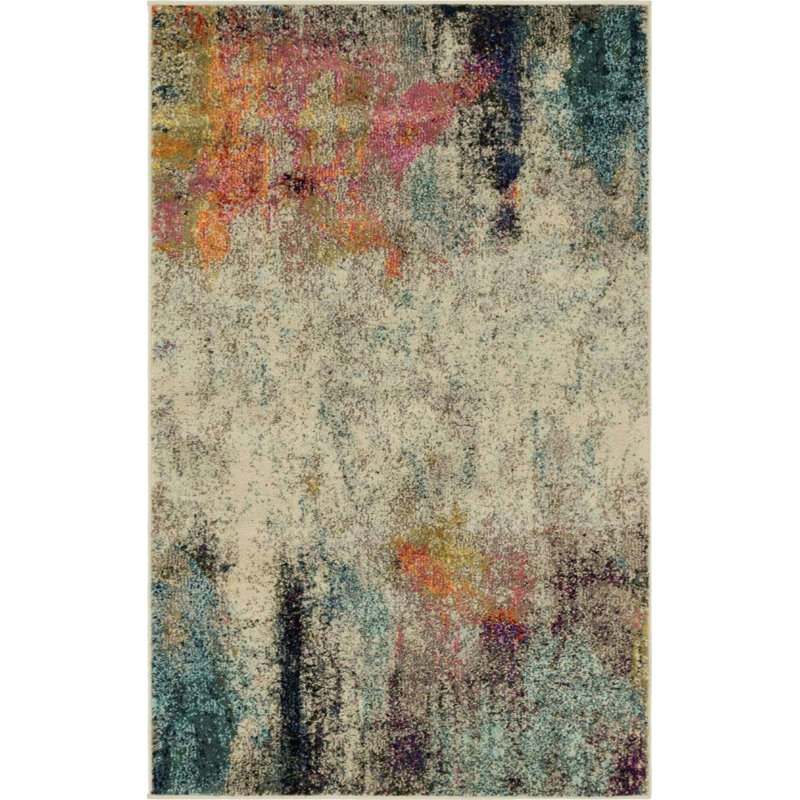 Patrocinia Abstract Indoor Rug, Rectangle 3'3" x 5'3"