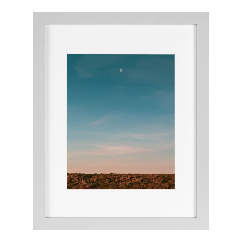 Cadre photo simple en bois doré, Blanc, 1, 11" x 14"