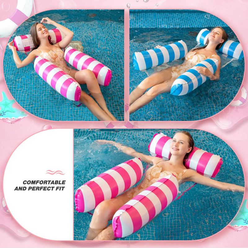 Pool Floats, Inflatable Pool Floats Hammock, Swimming Pool Float Adult Inflatable Water Hammock,Multi-Purpose Pool Hammock For Adults Vacation