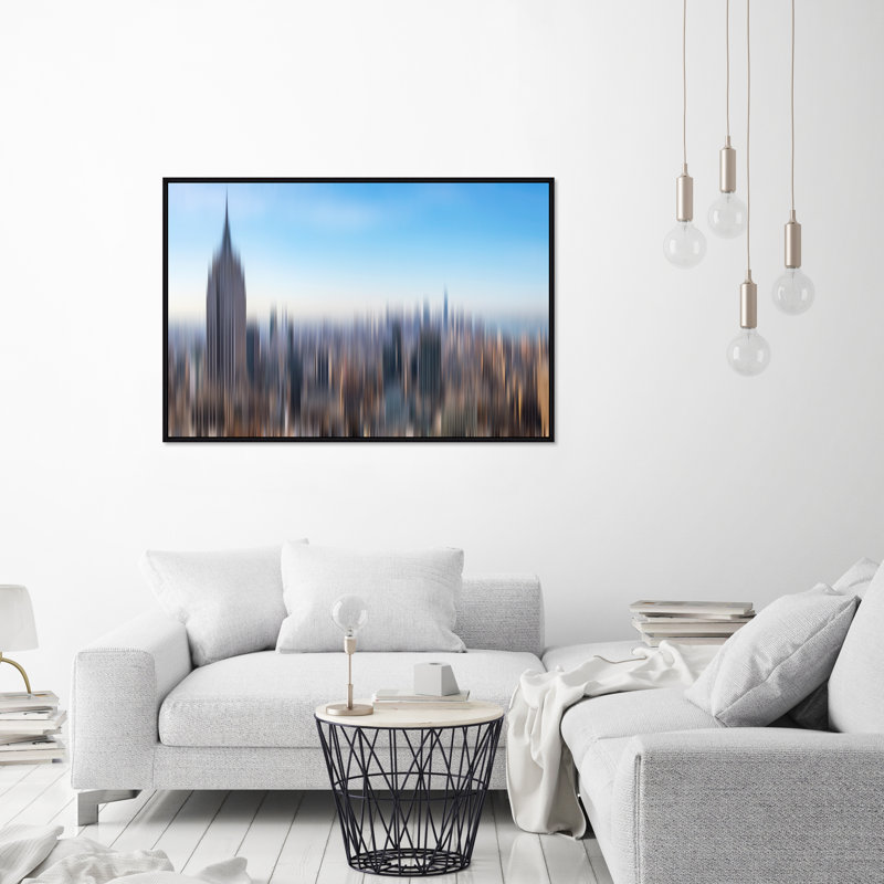 View From Times Square Print by Richard Silver, Image Brush Gel, 41.75" H x 61.75" W