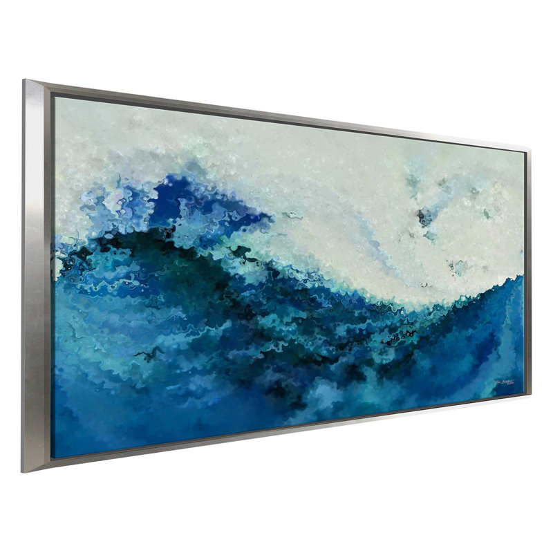 «Tempest», reproduction d'art sur toile, H 21,5 po x l 33,5 po x P 2 po, Cadre flottant argent