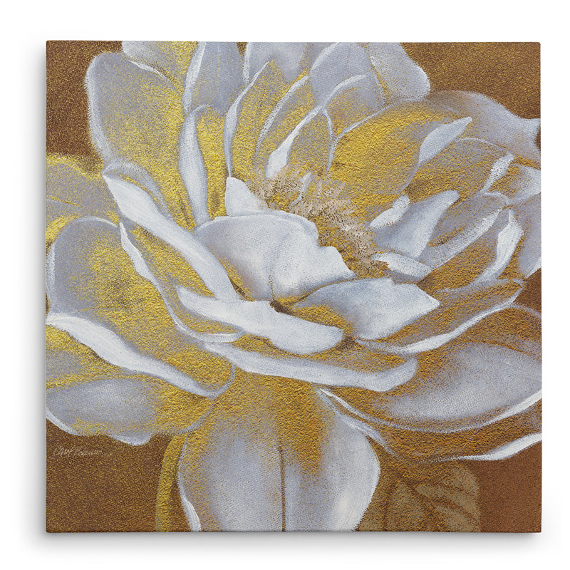 " Golden Bloom I ", 16" H X 16" W x 1.5" D