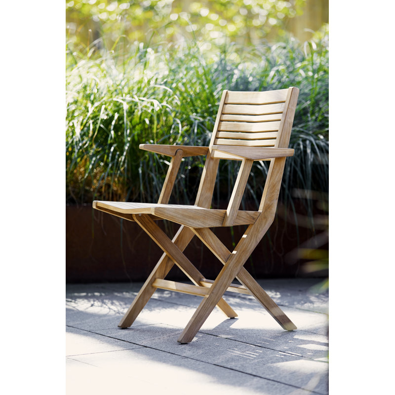Flip Teak Folding Armchair