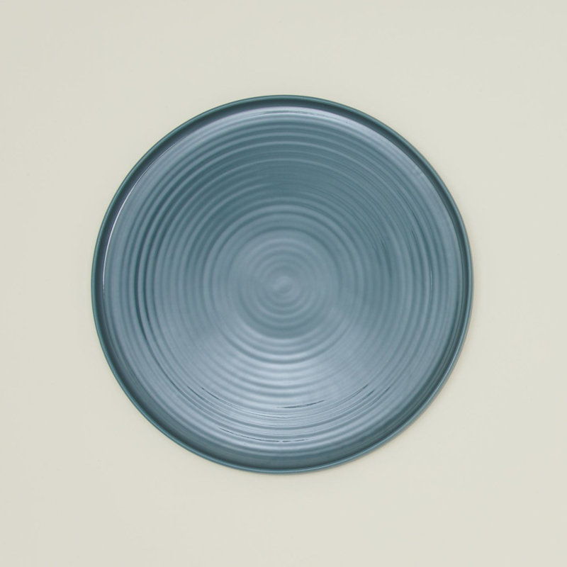 Essential Stoneware Platter, Peacock
