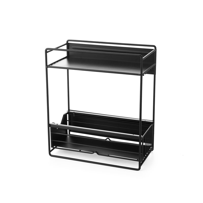 DormCo Mini Fridge Magnetic Shelf, Black