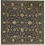 Hand-Knotted High-Quality Charcoal Square Area Rug