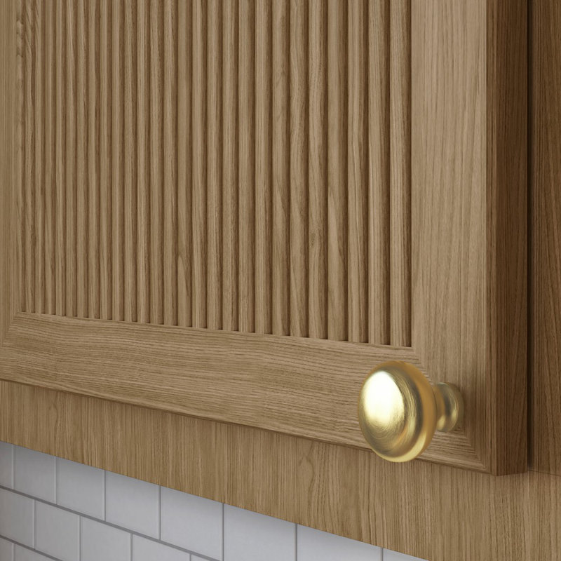 4706 Classic Knob, Satin Brass