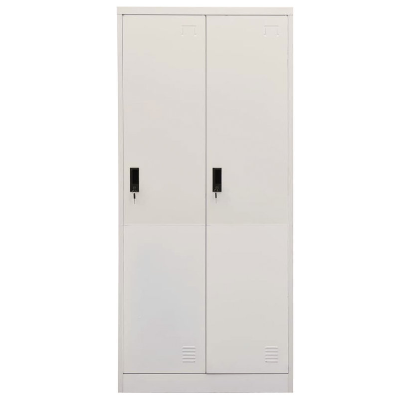 Harshbarger 2 Door Wardrobe, Light Grey
