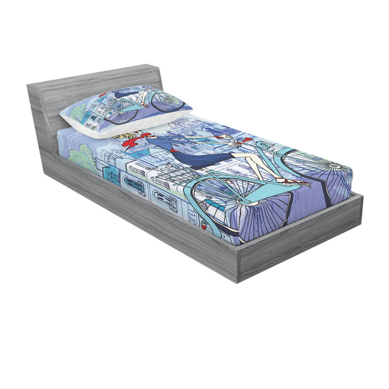 Microfiber Sheet Set, Twin XL Sheet Set with Fitted Sheet