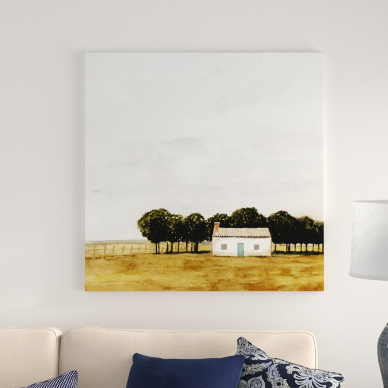 «Late juillet I», peinture sur toile tendue, H 36 po x l 36 po