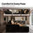 114'' L-Shaped Cloud Sectional Sofa with Chaise-1069440018