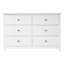 Commode en bois massif à 6 tiroirs l 52 po-1485562131