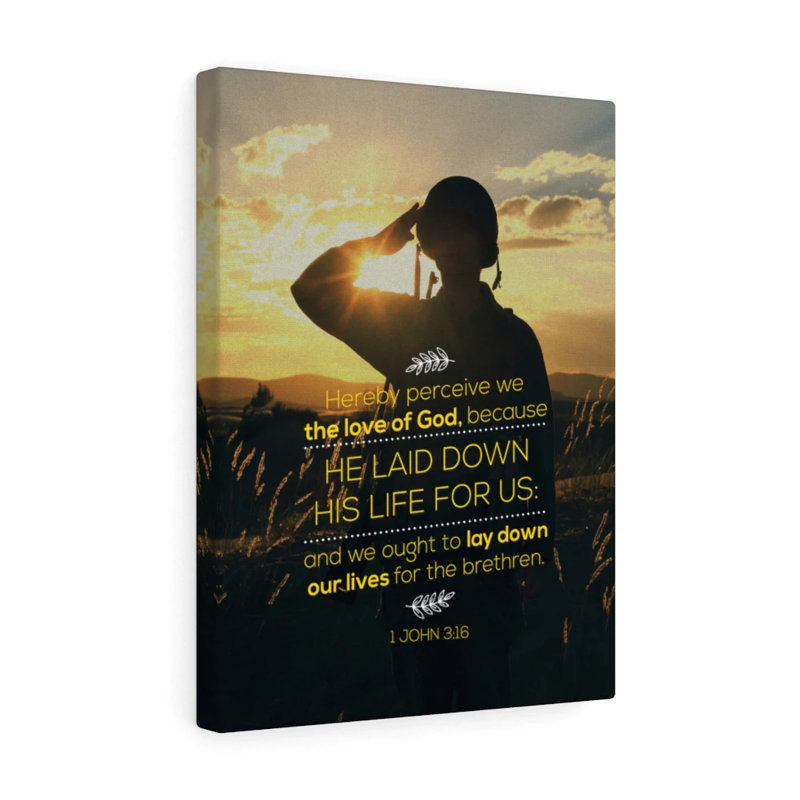 Laid Down Our Lives - Wrapped Canvas Print, 76cm H x 61cm W