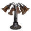 Lampe de table 22 "H 10" Amber Pond Lily-1204389151