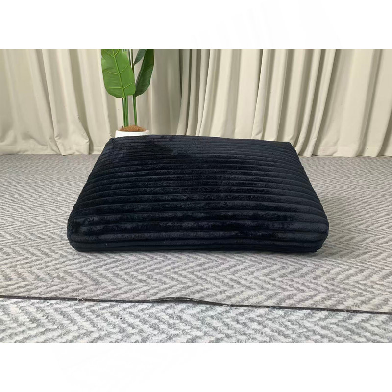 Sofa Back Cushion-Plush-Black
