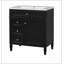 Meuble-lavabo de salle de bain 30 po avec lavabo supérieur, meuble-lavabo moderne avec 2 tiroirs et tiroir basculant, meuble-lavabo simple