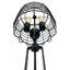 LAMPE DE TABLE CAGE INDUSTRIELLE H 26 po NOIRE