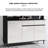 80.61" Black & White Light Luxury Sintered Stone Tall Sideboard, Multi-functional Wine & Tableware Tea Storage Cabinet for Living Room & Kitchen