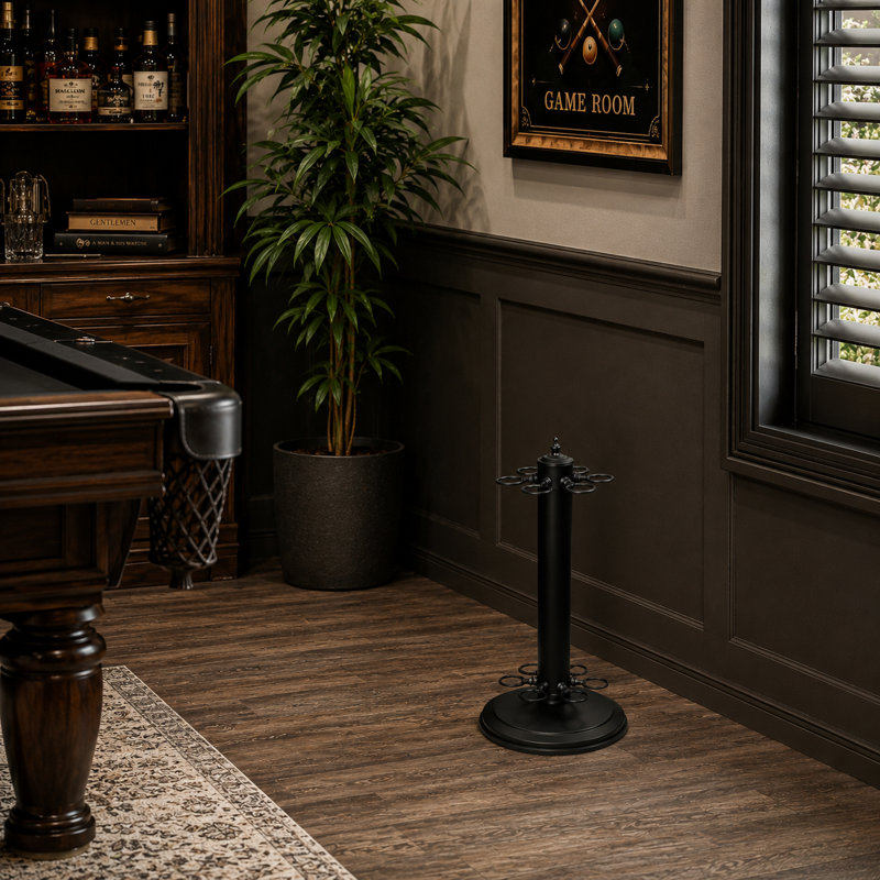 Porte-queues de billard RAM Game Room par RAM Game Room, Noir mat/noir mat, L 24 po x l 11 po