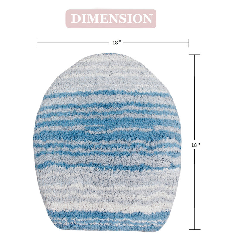 Griffie Toilet Lid Cover, Blue