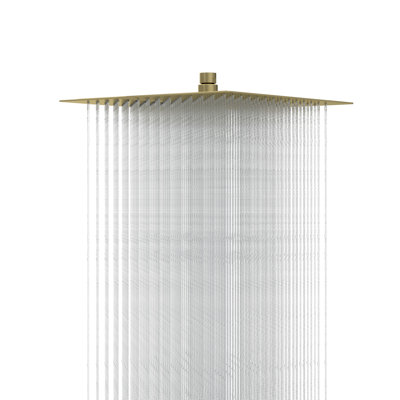 12 Inch Stainless Steel Shower Head, Square