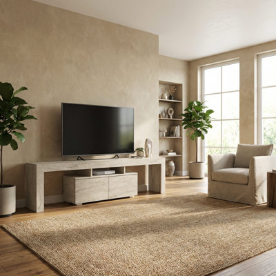 Bronny 2-Door Shelved TV Unit – Elegant & Functional Entertainment Center