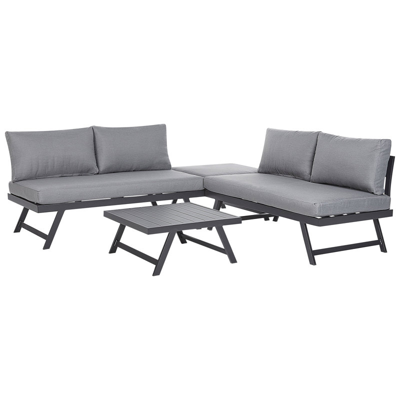 Outdoor Cushion Cover Set COCCORINO Dark Grey, Grey/Beige