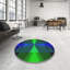 Tapis abstrait vert / bleu-1127636793