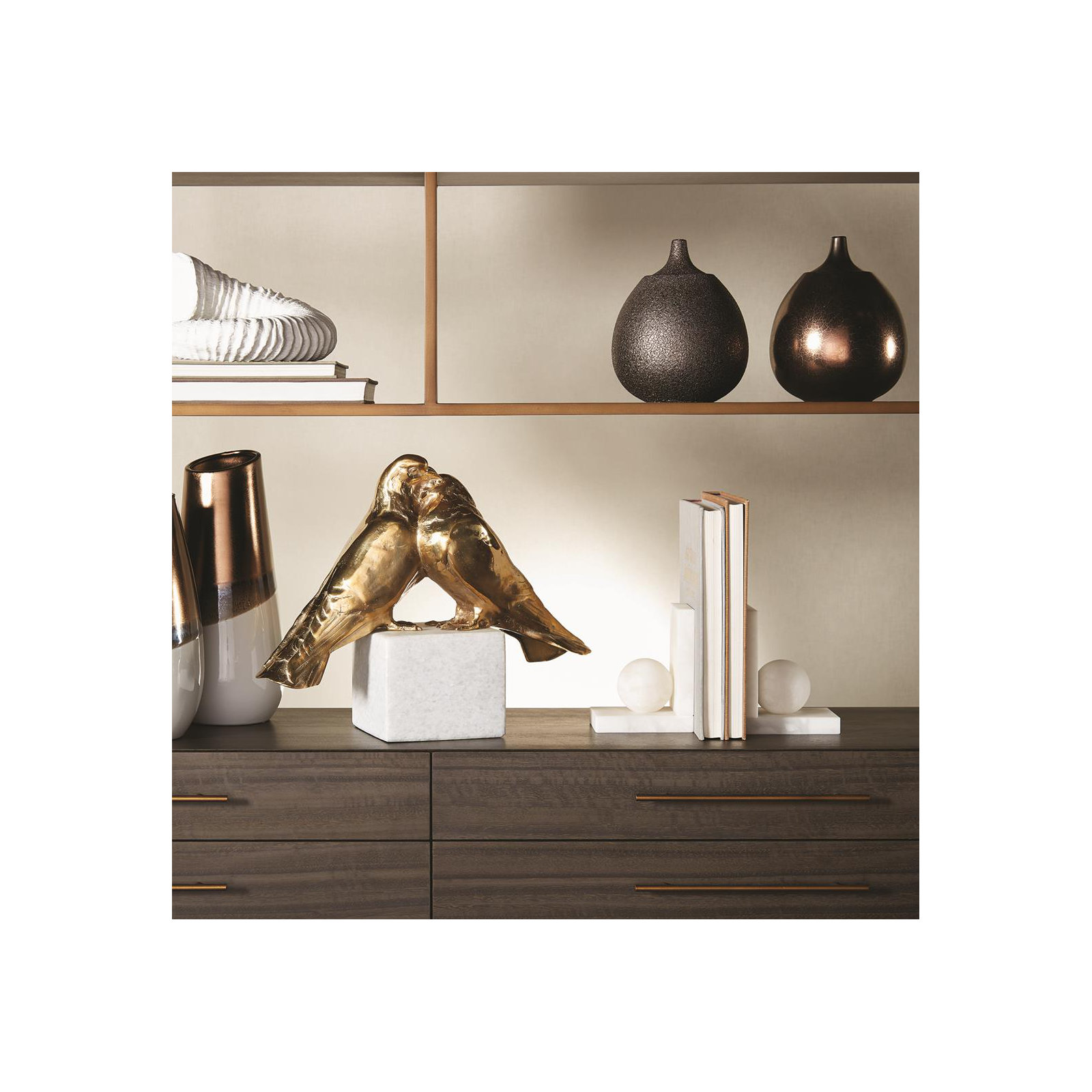 Alabaster Ball Bookend