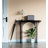 Black Hexagonal Acrylic Console Table-107088602