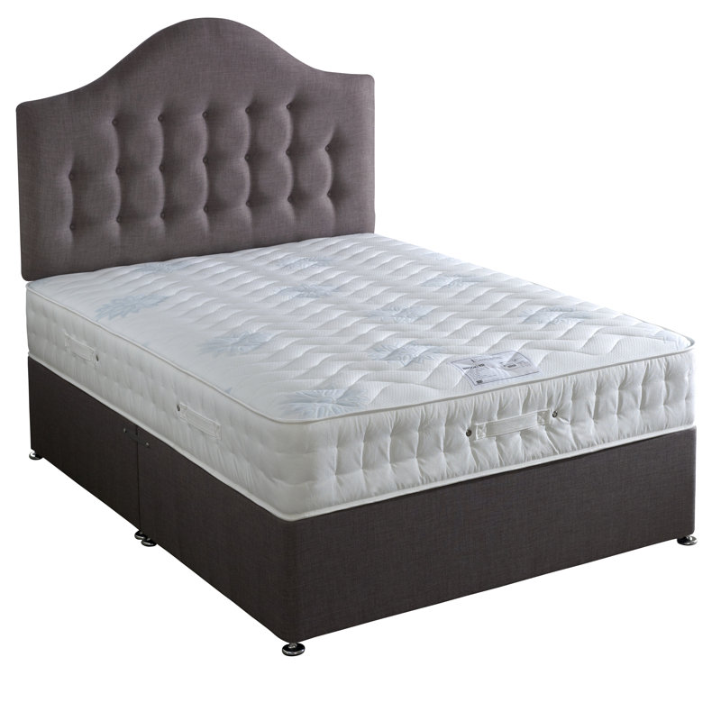 Bateman Pocketsprung Divan Bed Set, Slate, Double (4'6)