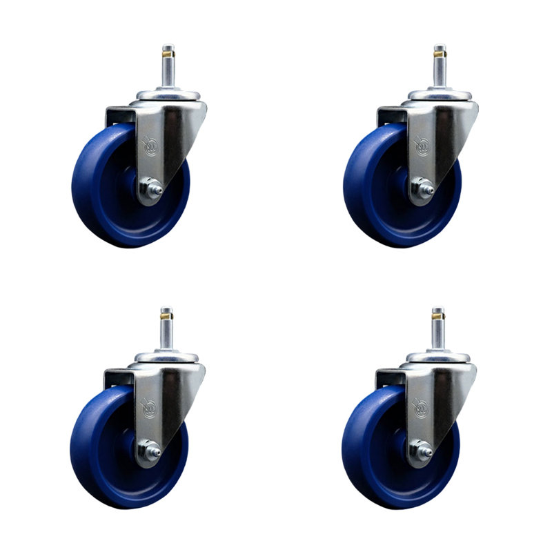 Solid Polyurethane Swivel Grip Ring Stem Caster