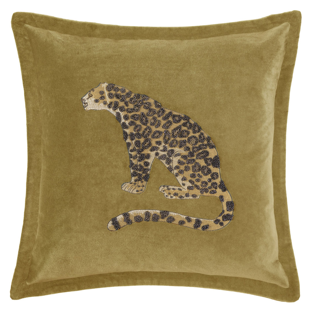 Waghoba Waghoba Animal Oxford Cushion Feathers Animal Print Square Scatter Cushion Cushion With Filling